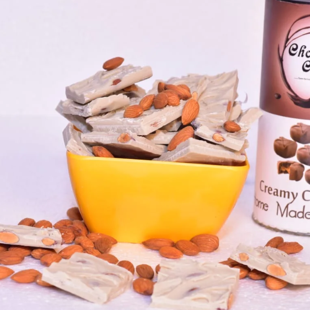 Coorg Premium Almond Slab White Chocolate