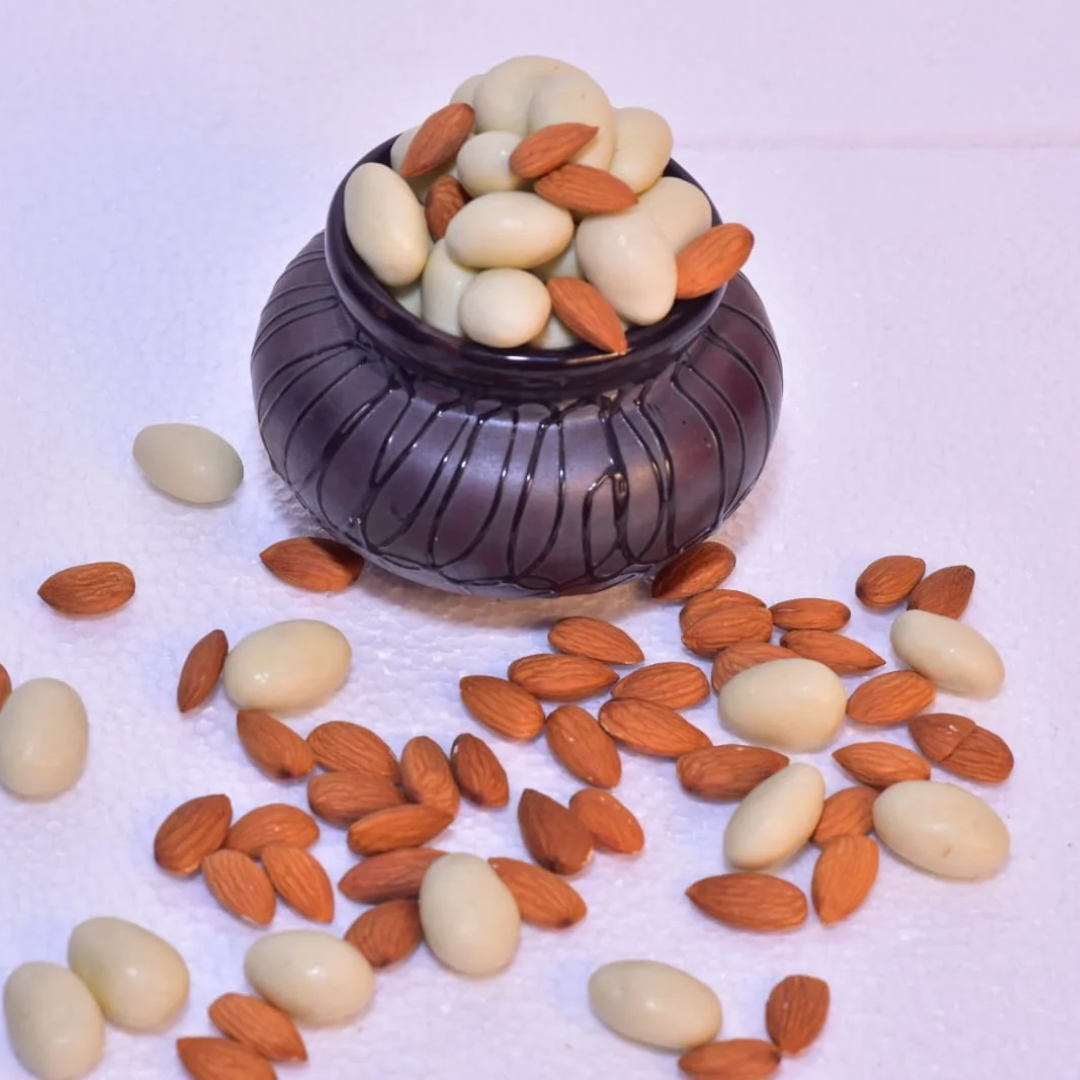 Coorg premium Almond Drops (White Chocolate Premium Roasted Almonds Coated With The Delicious White Chocolate.Sweet From Outside And Crunchy And Healthy)