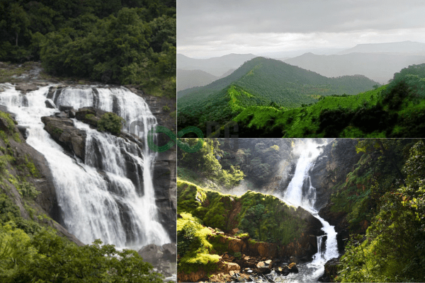 Mallalli Falls, Kote Betta Hill, and Burude Falls