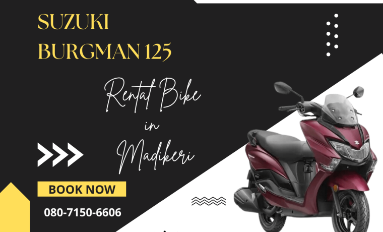 Rental Bike in Madikeri: Suzuki Burgman 125