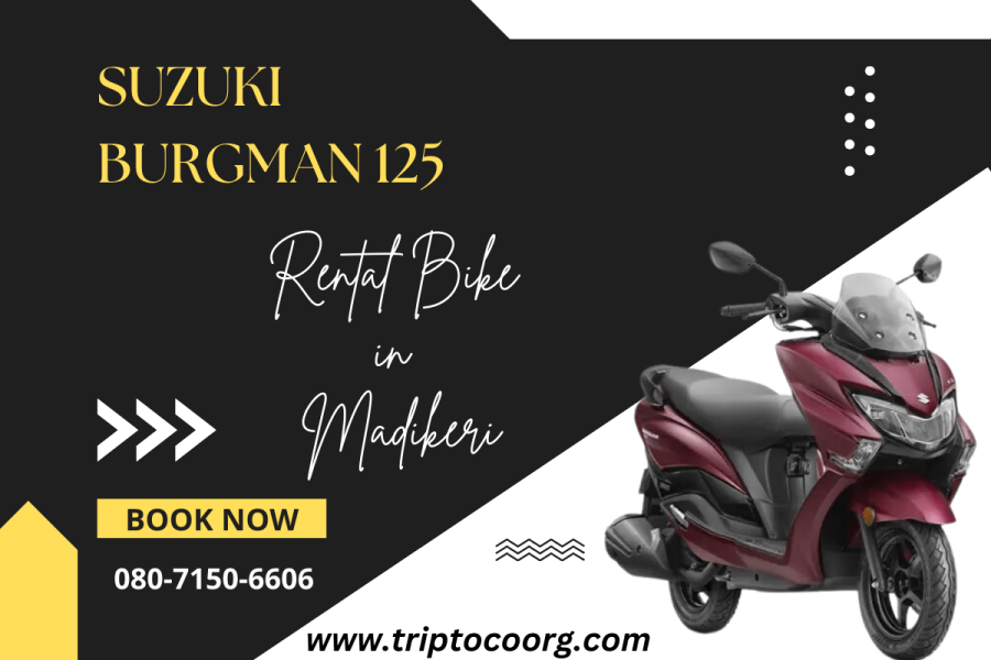 Rental Bike in Madikeri: Suzuki Burgman 125