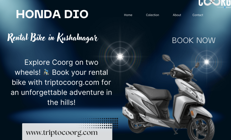 Rental bike in Kushalnagar: Ride Dio 110 through Coorg!