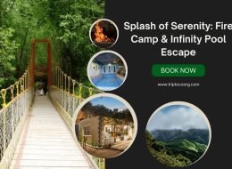 Splash of Serenity: Fire Camp & Infinity Pool Escape